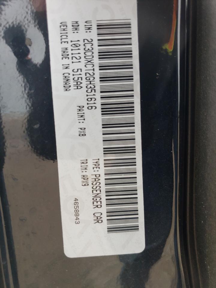 Photo 10 from auction – 2016 DODGE CHARGER R/ with VIN 2C3CDXCT2GH351616