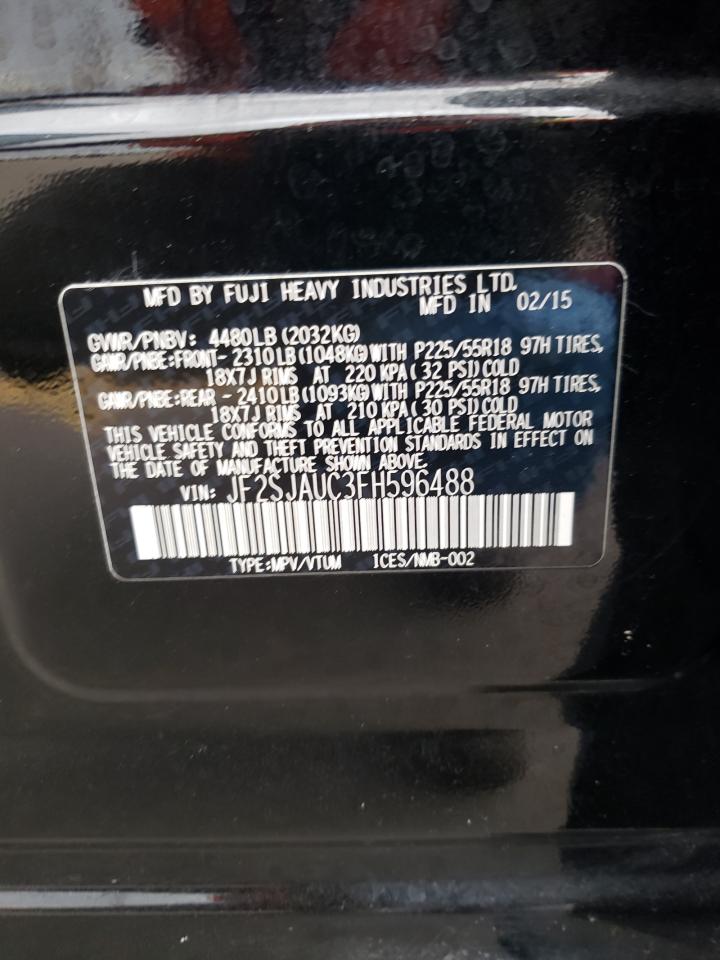 Photo 10 from auction – 2015 SUBARU FORESTER 2 with VIN JF2SJAUC3FH596488