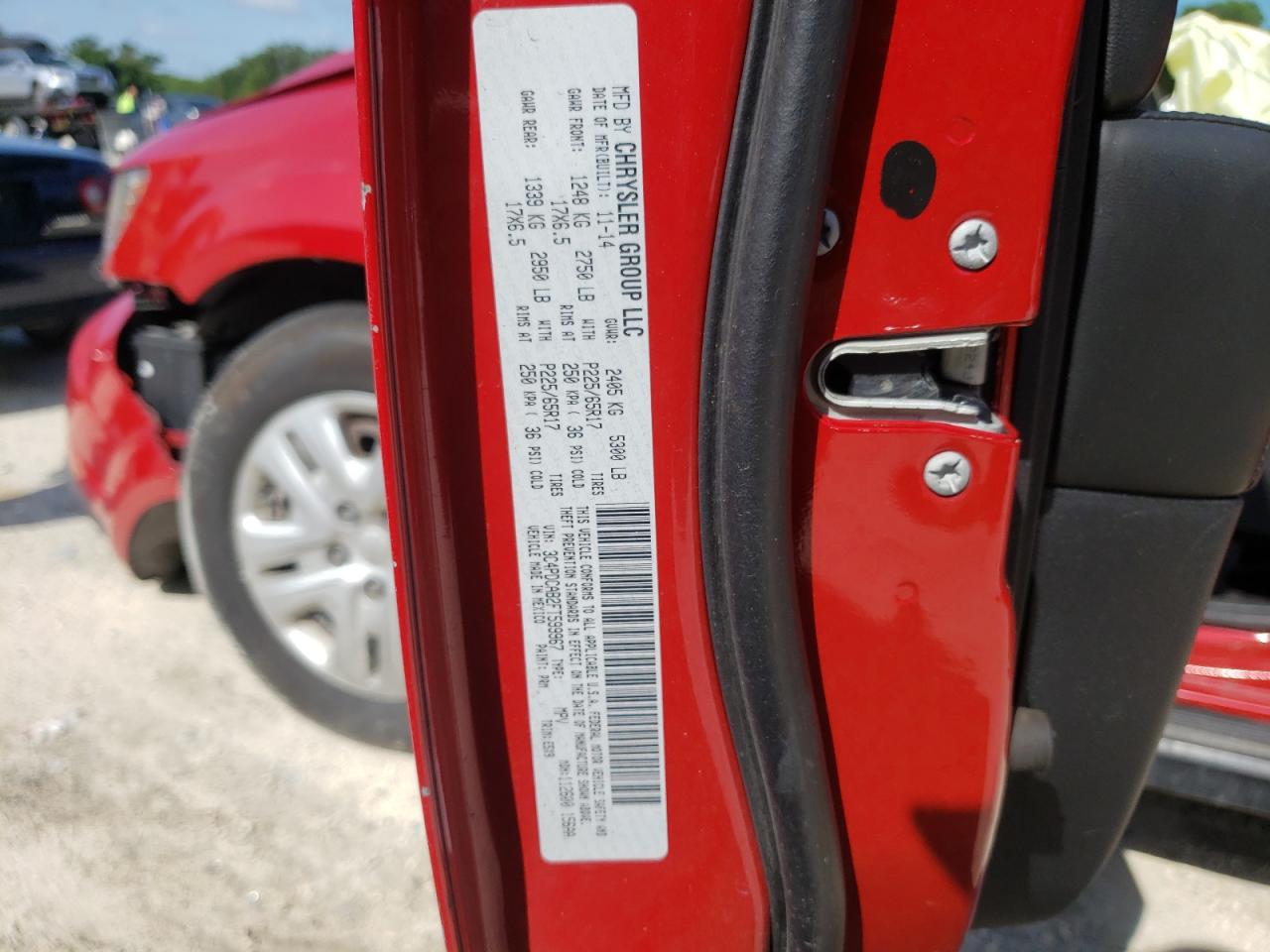 Photo 10 from auction – 2015 DODGE JOURNEY SE with VIN 3C4PDCAB2FT599967