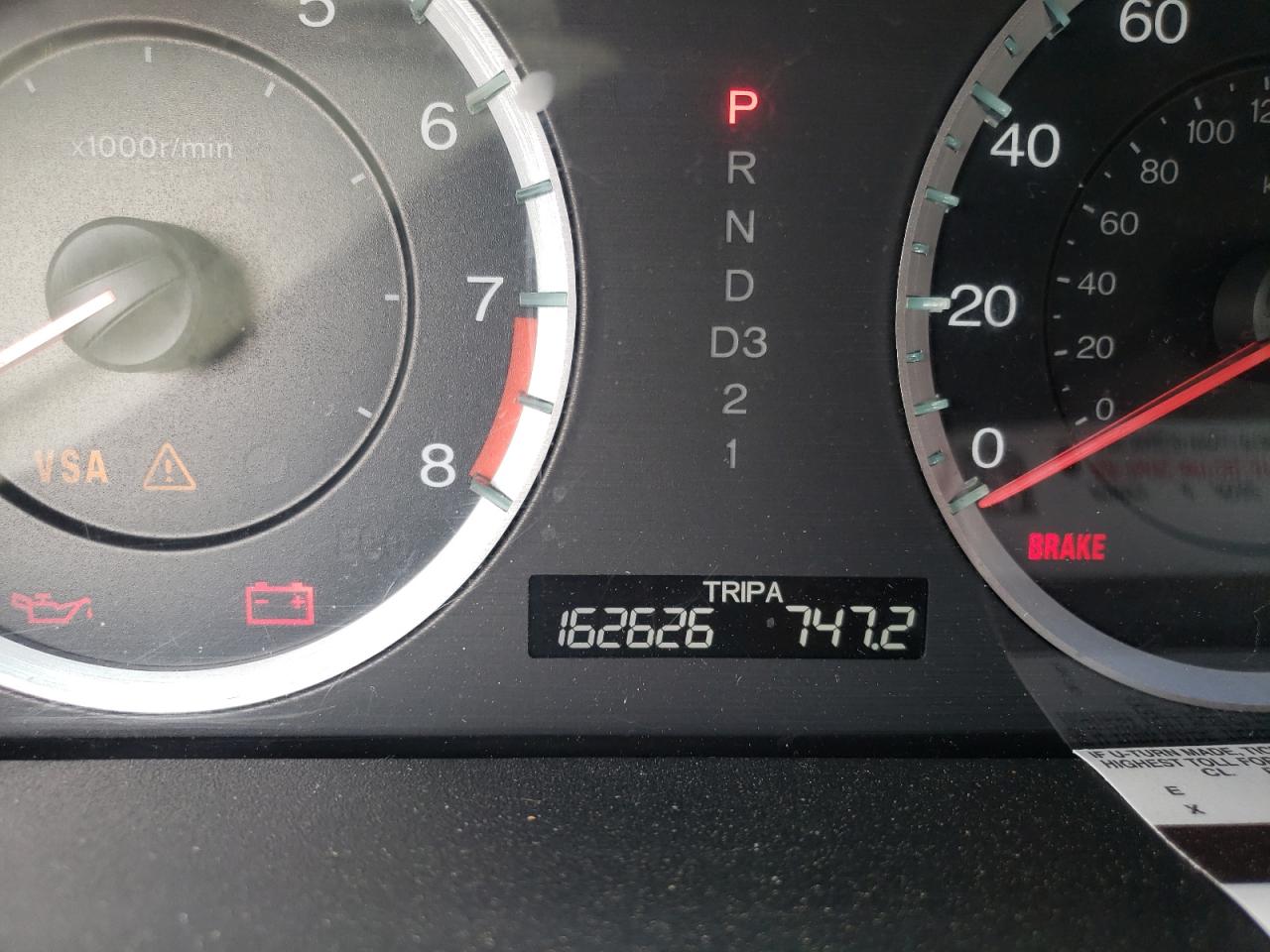 Photo 8 from auction – 2010 HONDA ACCORD EX with VIN 1HGCP2F73AA044001
