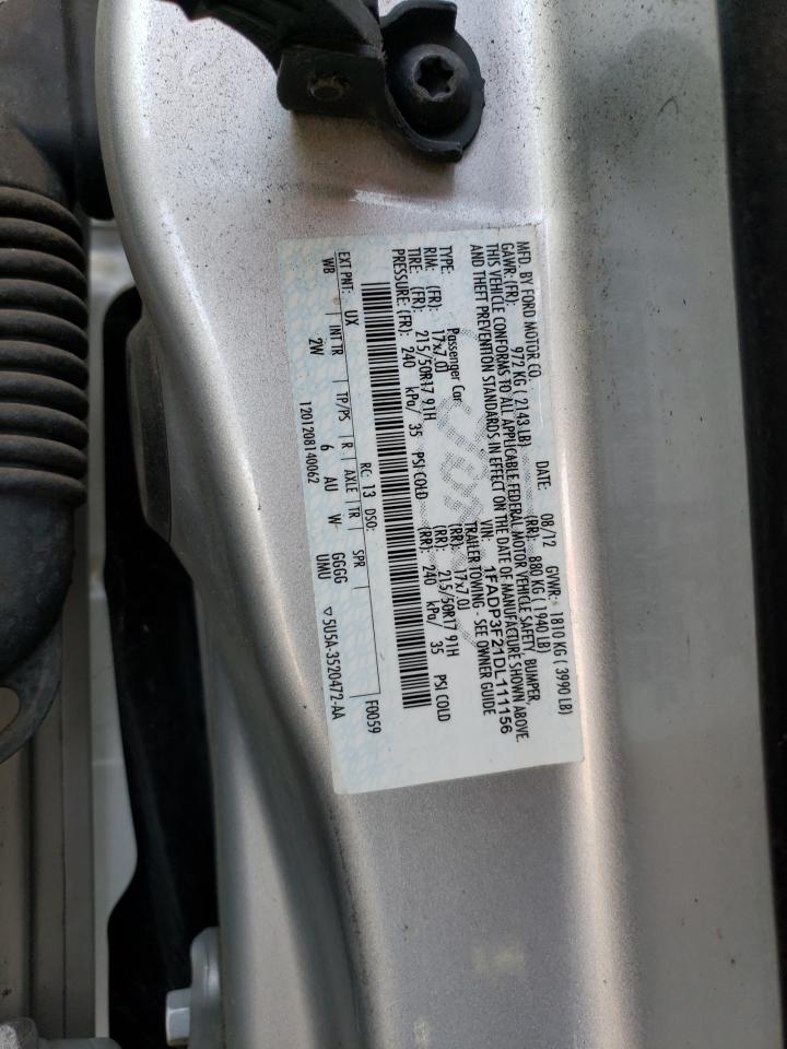 Photo 10 from auction – 2013 FORD FOCUS SE with VIN 1FADP3F21DL111156