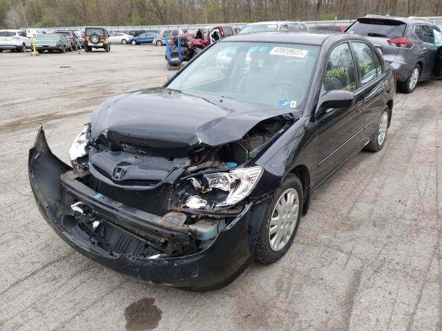 Photo 2 from auction – 2004 HONDA CIVIC LX with VIN 2HGES16534H505980