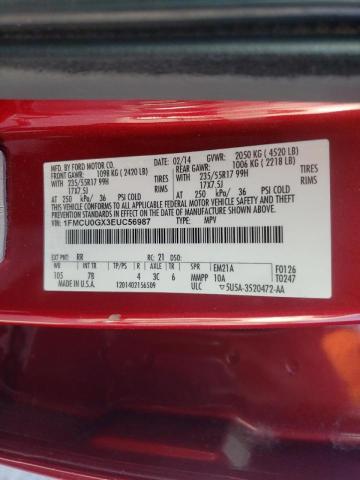 Photo 10 from auction – 2014 FORD ESCAPE SE with VIN 1FMCU0GX3EUC56987