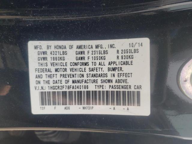 Photo 10 from auction – 2015 HONDA ACCORD EX with VIN 1HGCR2F78FA040186