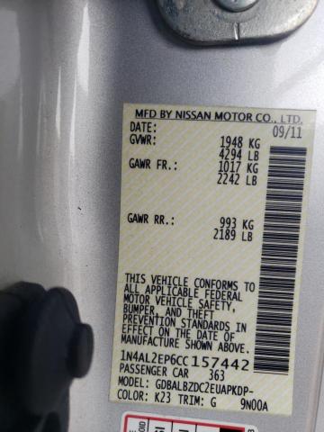 Photo 10 from auction – 2012 NISSAN ALTIMA S with VIN 1N4AL2EP6CC157442