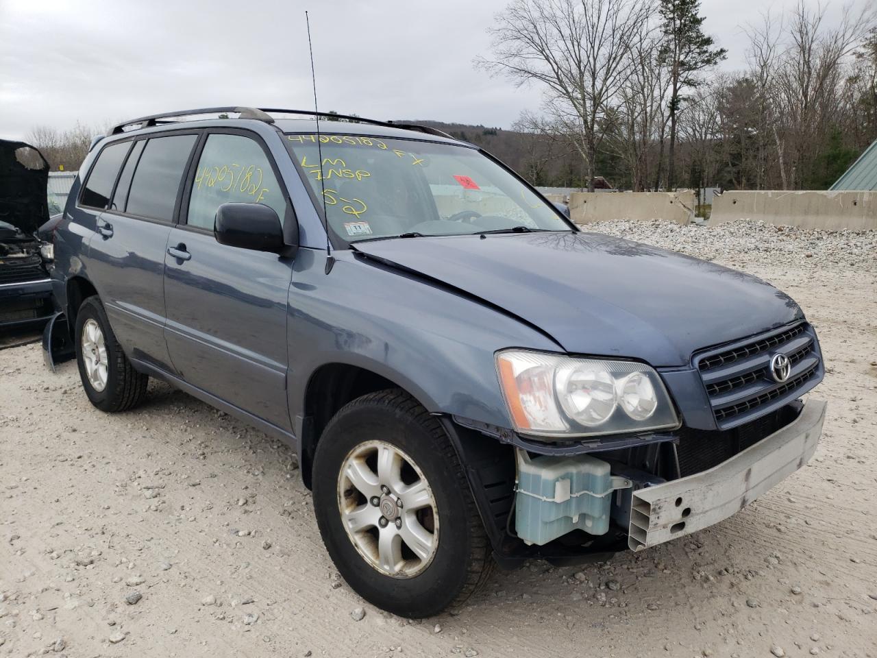 TOYOTA HIGHLANDER 2003 with VIN JTEHF21A730118910 - Photo from auction