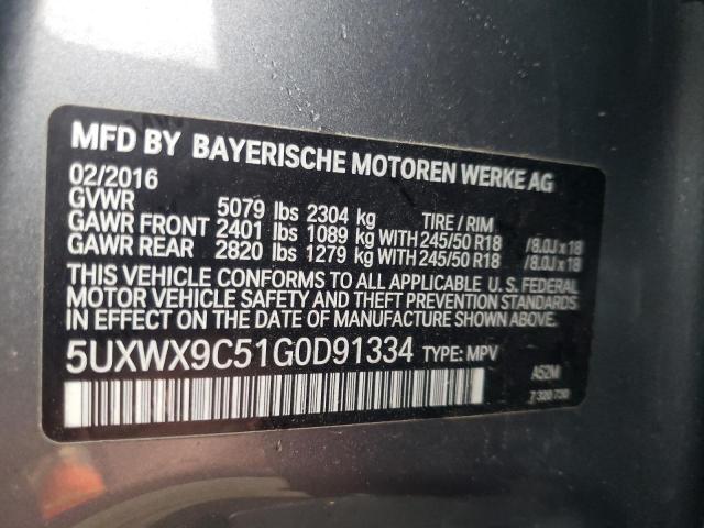 Photo 10 from auction – 2016 BMW X3 XDRIVE2 with VIN 5UXWX9C51G0D91334