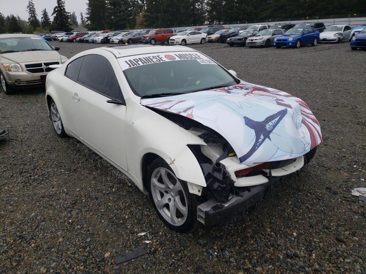 INFINITI G35 2003 with VIN JNKCV54EX3M200316 - Photo from auction
