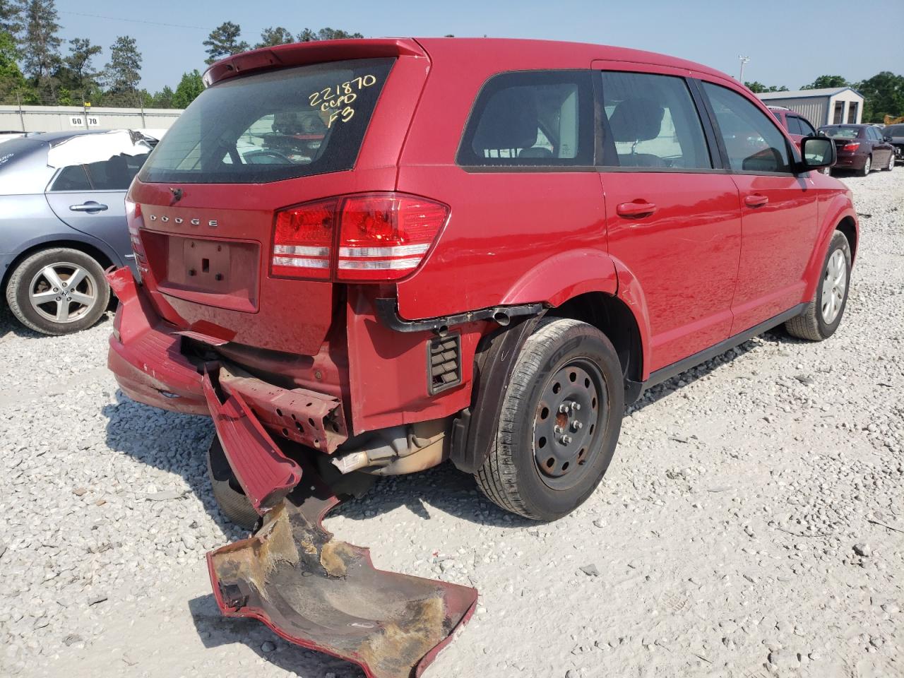 Photo 4 from auction – 2014 DODGE JOURNEY SE with VIN 3C4PDCAB0ET201380