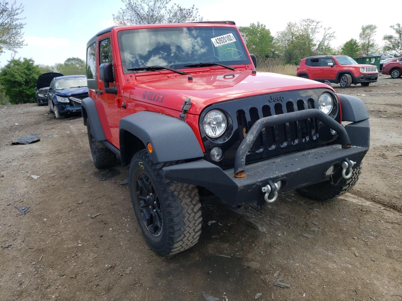 JEEP WRANGLER S 2015 with VIN 1C4AJWAG3FL723753 - Photo from auction