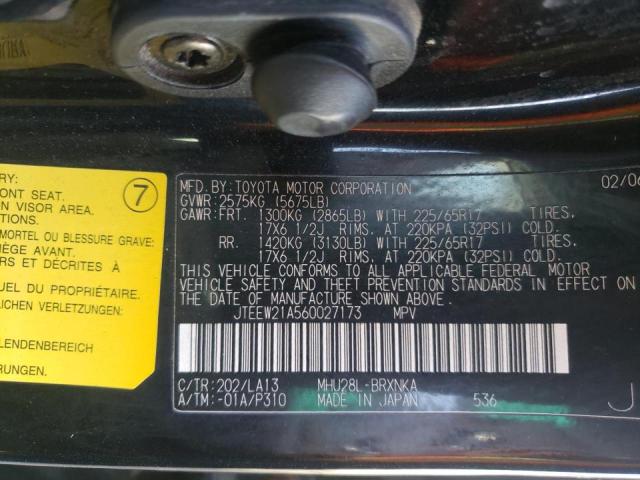 Photo 10 from auction – 2006 TOYOTA HIGHLANDER with VIN JTEEW21A560027173