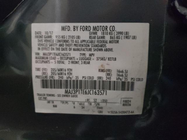 FORD ECOSPORT S 2018 with VIN MAJ3P1TE6JC163571 - Photo from auction