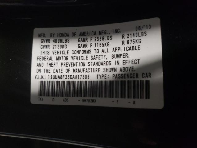 Photo 10 from auction – 2013 ACURA TL SE with VIN 19UUA8F36DA017806