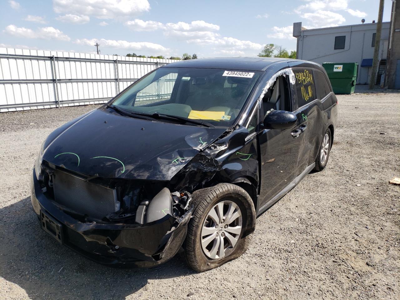 Photo 9 from auction – 2017 HONDA ODYSSEY EX with VIN 5FNRL5H66HB016012