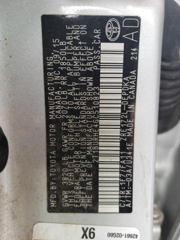 Photo 10 from auction – 2016 TOYOTA COROLLA L with VIN 2T1BURHE4GC510823