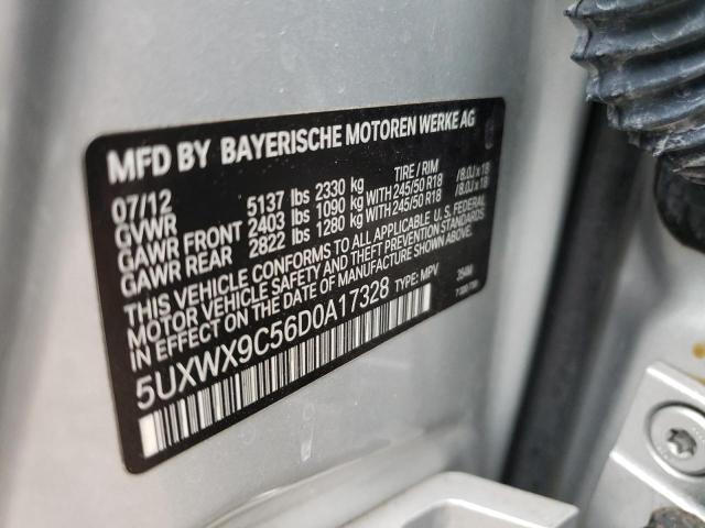 Photo 10 from auction – 2013 BMW X3 XDRIVE2 with VIN 5UXWX9C56D0A17328