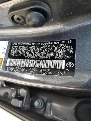 Photo 10 from auction – 2018 TOYOTA PRIUS with VIN JTDKBRFU0J3591948