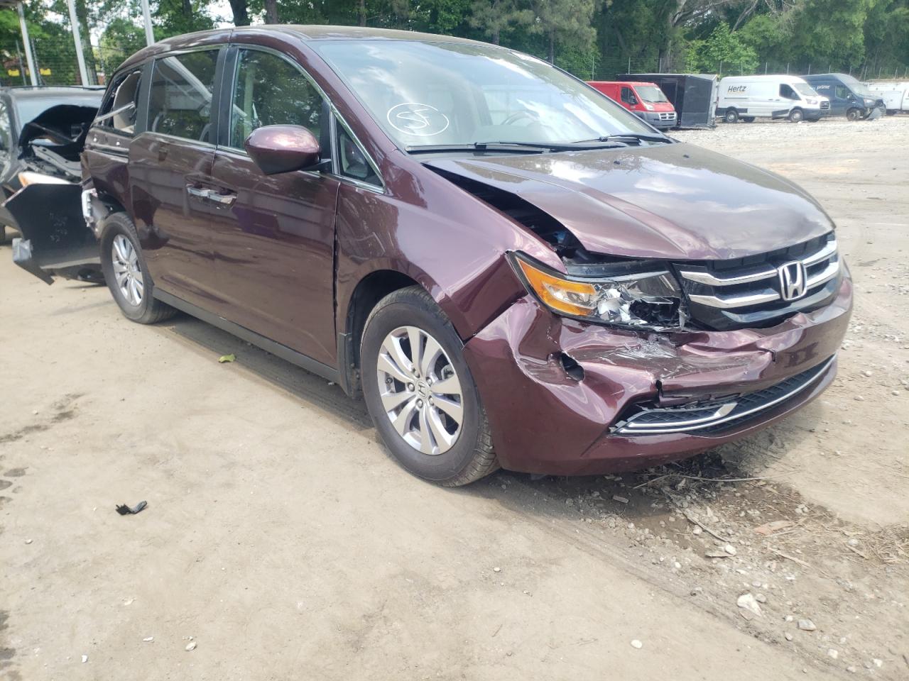 HONDA ODYSSEY EX 2014 with VIN 5FNRL5H63EB080908 - Photo from auction