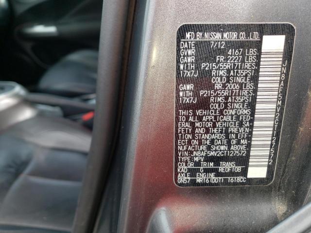 Photo 10 from auction – 2012 NISSAN JUKE S with VIN JN8AF5MV2CT127572