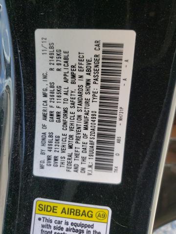 Photo 10 from auction – 2013 ACURA TL TECH with VIN 19UUA8F52DA004990