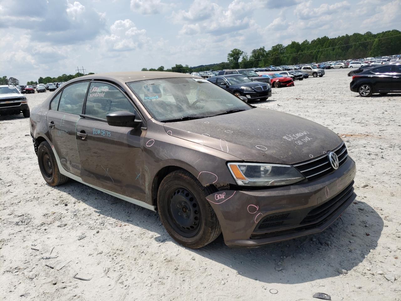 Photo 1 from auction – 2015 VOLKSWAGEN JETTA BASE with VIN 3VW2K7AJ7FM345919