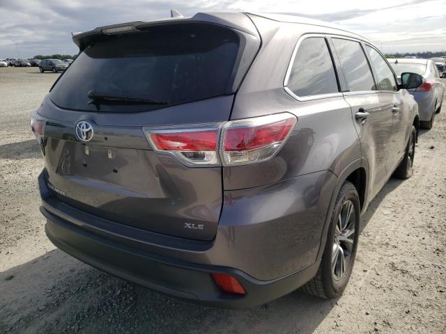 Photo 4 from auction – 2016 TOYOTA HIGHLANDER with VIN 5TDKKRFHXGS502400