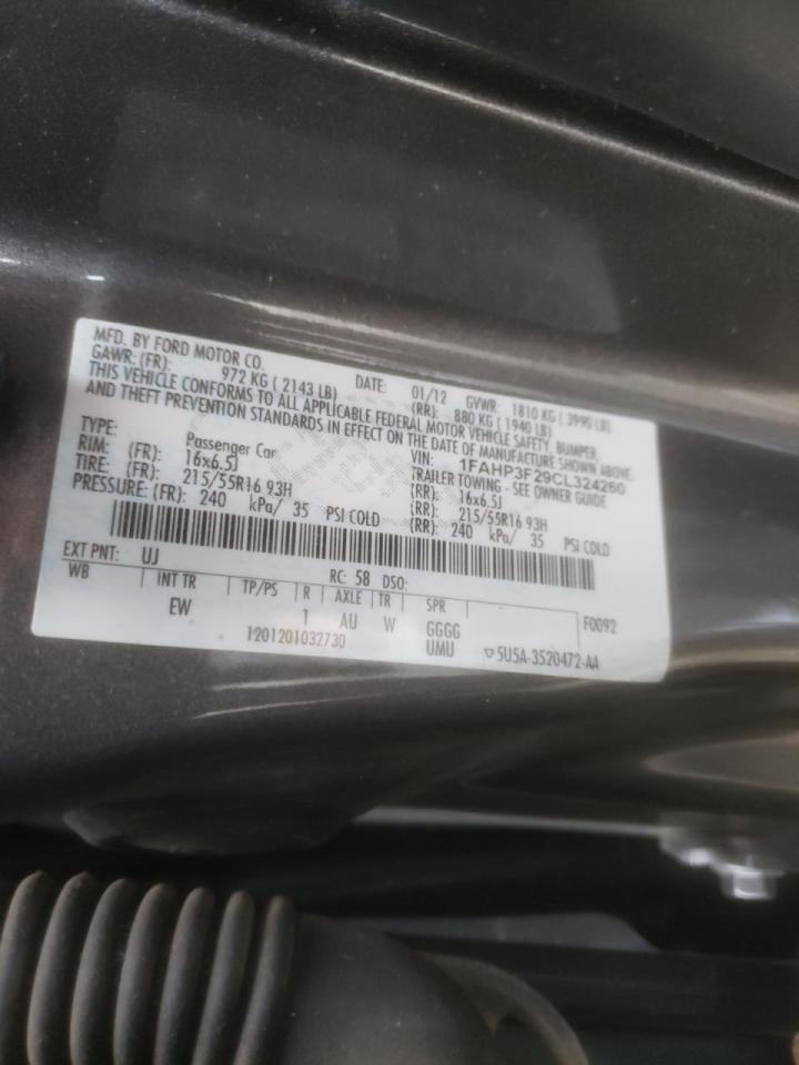 Photo 10 from auction – 2012 FORD FOCUS SE with VIN 1FAHP3F29CL324260