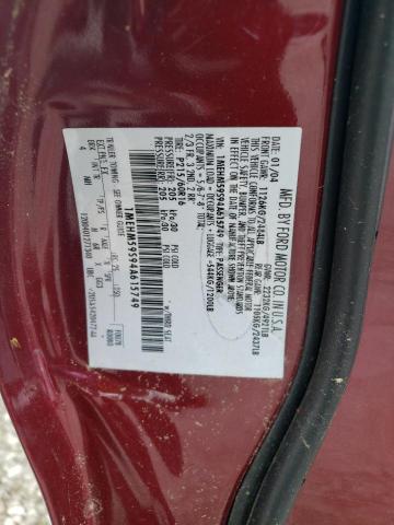 Photo 10 from auction – 2004 MERCURY SABLE LS P with VIN 1MEHM59S94A615749