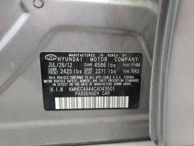 Photo 10 from auction – 2012 HYUNDAI SONATA HYB with VIN KMHEC4A44CA043501