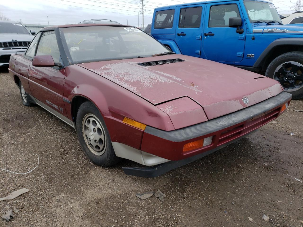 SUBARU XT GL-10 1987 with VIN JF2AX75B4HD303792 - Photo from auction