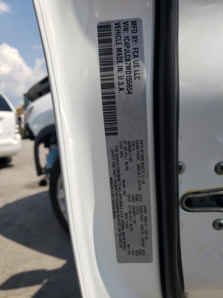 Photo 10 from auction – 2021 JEEP CHEROKEE L with VIN 1C4PJLCB7MD155654