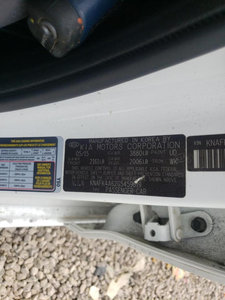 Photo 10 from auction – 2016 KIA FORTE LX with VIN KNAFK4A62G5459619