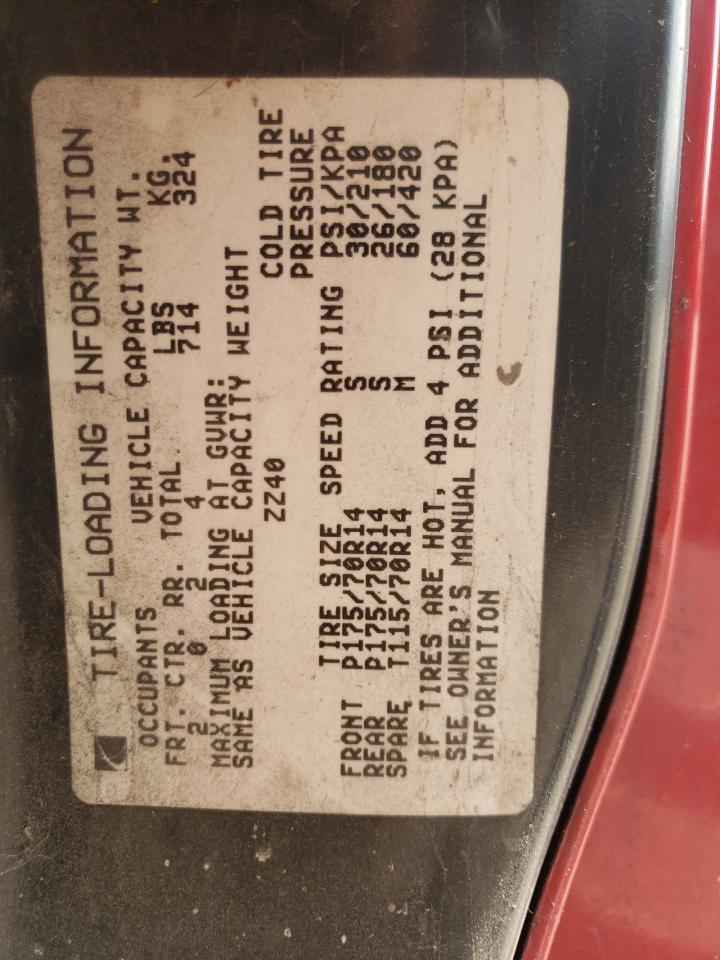 Photo 10 from auction – 1997 SATURN SC1 with VIN 1G8ZE1288VZ372412