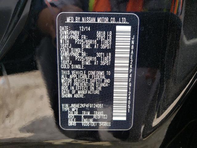 Photo 10 from auction – 2015 NISSAN QUEST S with VIN JN8AE2KP4F9124051