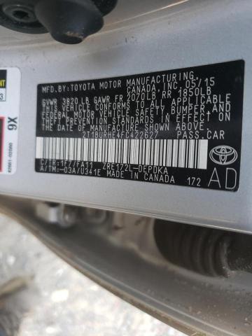Photo 10 from auction – 2015 TOYOTA COROLLA L with VIN 2T1BURHE4FC422627