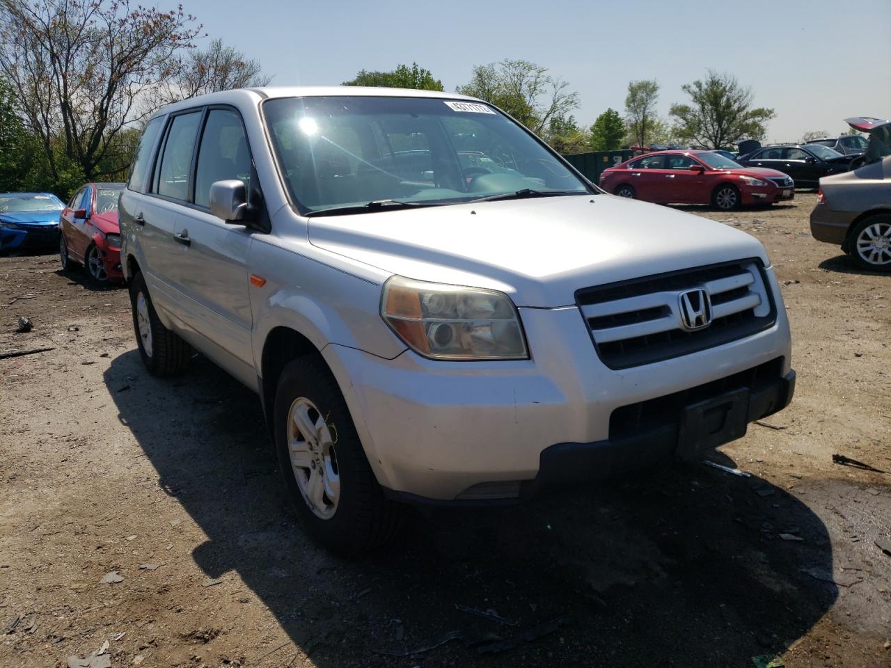 HONDA PILOT LX 2006 with VIN 5FNYF18166B007839 - Photo from auction