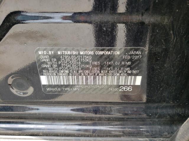 Photo 10 from auction – 2017 MITSUBISHI OUTLANDER with VIN JA4AD3A37HZ042301
