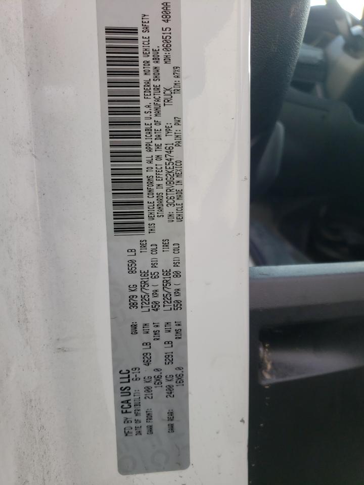 Photo 10 from auction – 2019 RAM PROMASTER with VIN 3C6TRVBG2KE547461