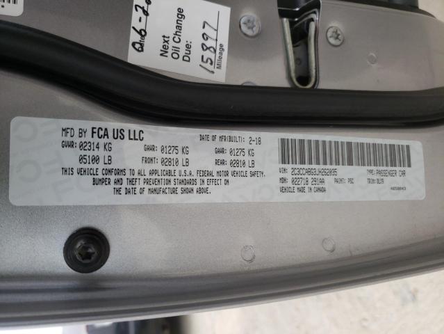 Photo 10 from auction – 2018 CHRYSLER 300 S with VIN 2C3CCABG3JH262035