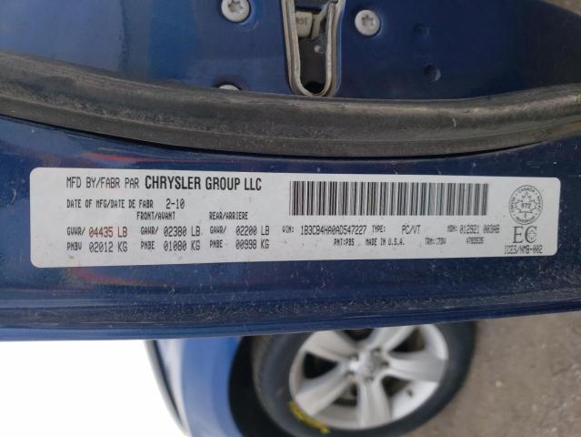 Photo 10 from auction – 2010 DODGE CALIBER SX with VIN 1B3CB4HA0AD547227