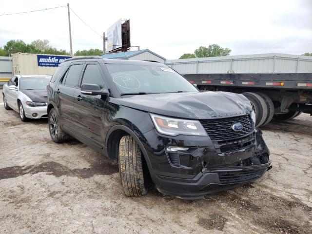 FORD EXPLORER S 2018 with VIN 1FM5K8GTXJGB08435 - Photo from auction