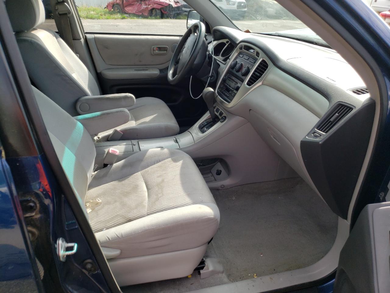 Photo 5 from auction – 2005 TOYOTA HIGHLANDER with VIN JTEDP21A950083933