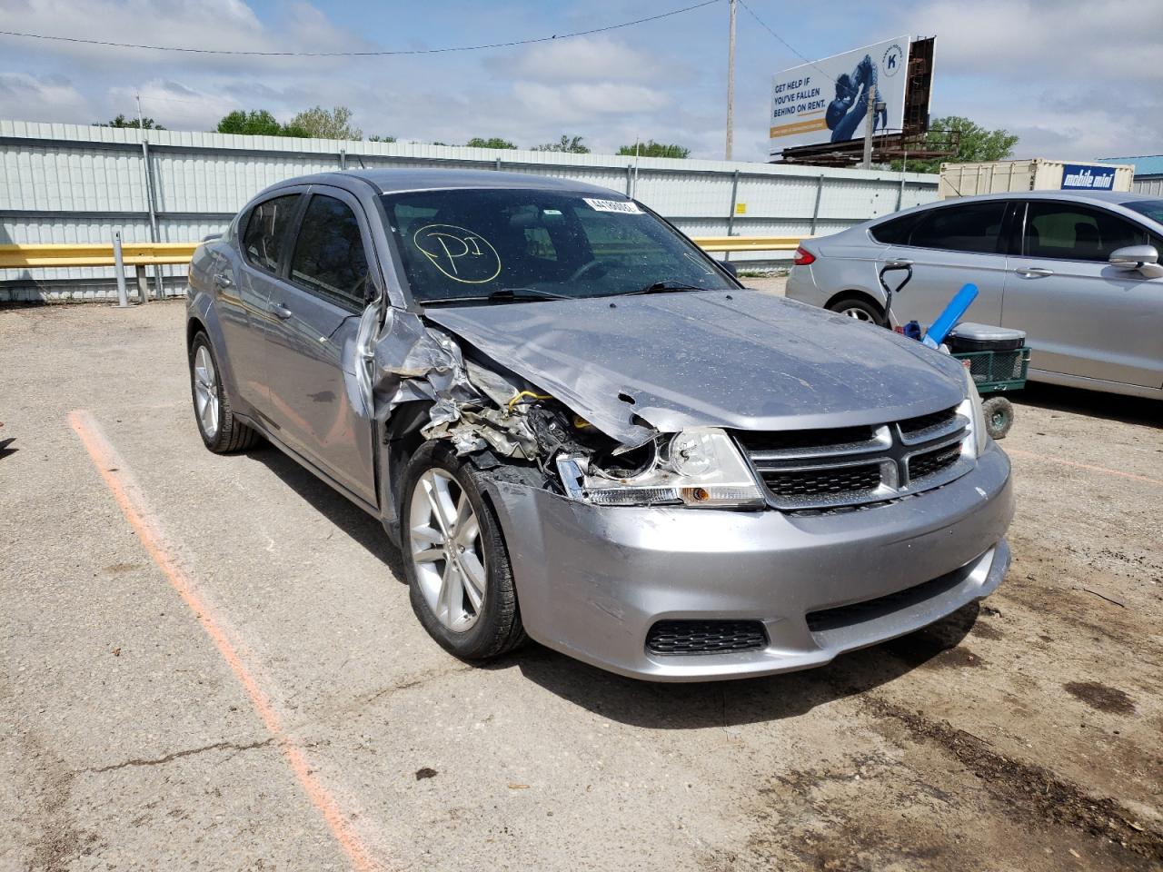 DODGE AVENGER SE 2013 with VIN 1C3CDZAG3DN532616 - Photo from auction