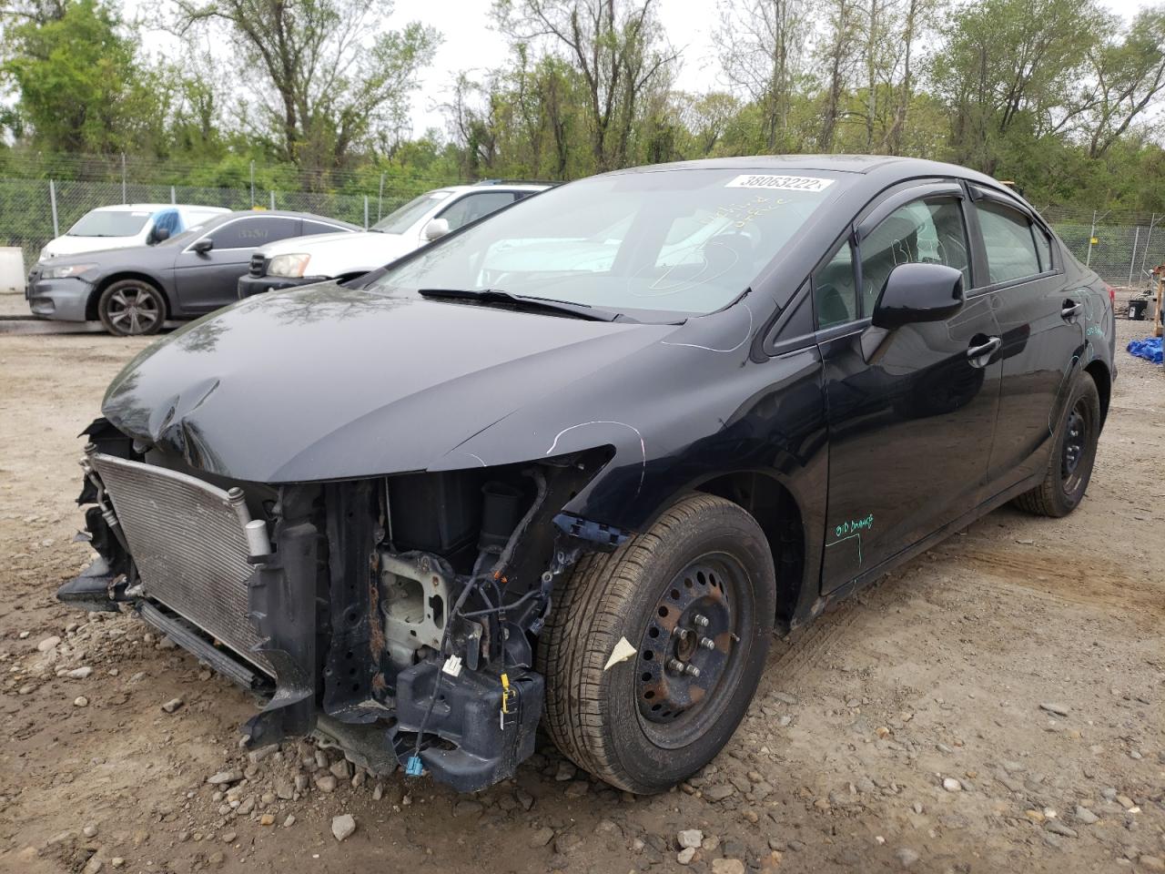 Photo 9 from auction – 2012 HONDA CIVIC LX with VIN 19XFB2F56CE380783