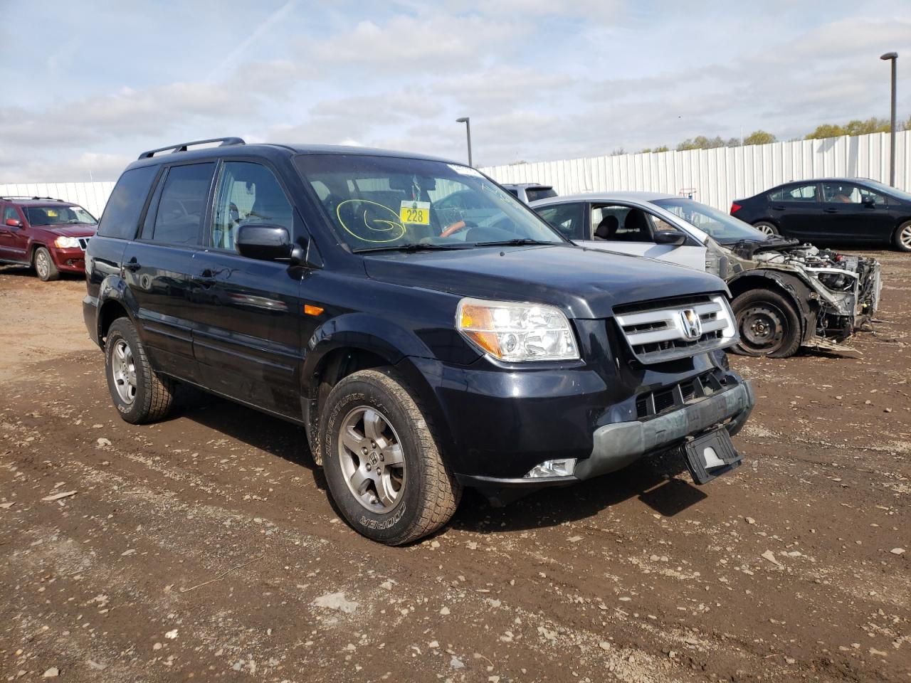 Photo 1 from auction – 2006 HONDA PILOT EX with VIN 2HKYF18556H564732
