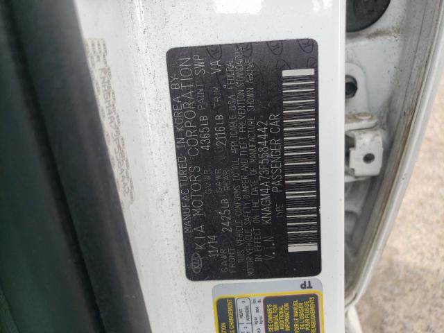 Photo 10 from auction – 2015 KIA OPTIMA LX with VIN KNAGM4A73F5584442