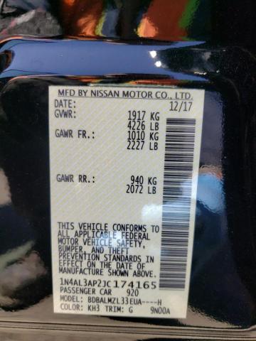 Photo 10 from auction – 2018 NISSAN ALTIMA 2.5 with VIN 1N4AL3AP2JC174165