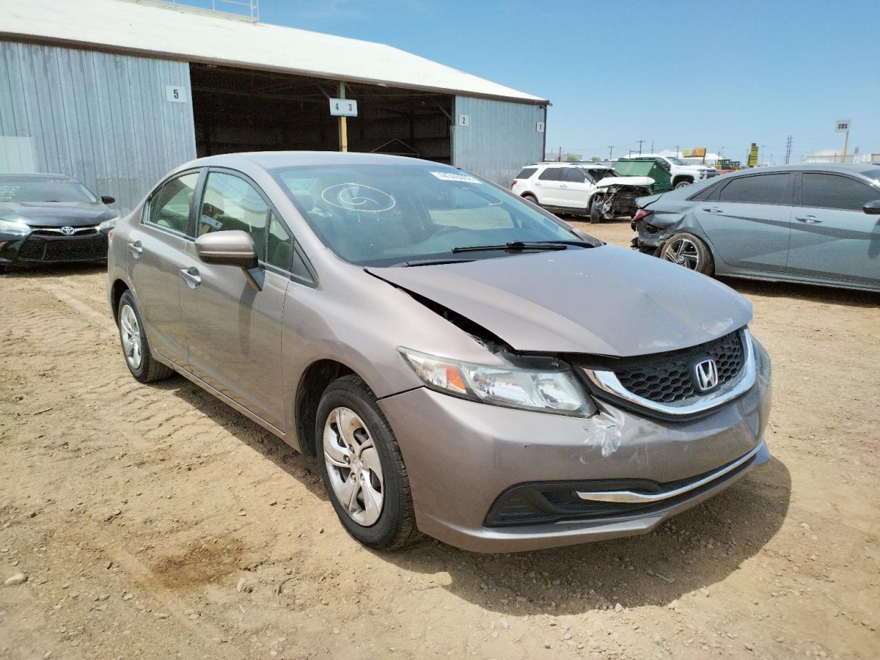 HONDA CIVIC LX 2014 with VIN 19XFB2F50EE002011 - Photo from auction