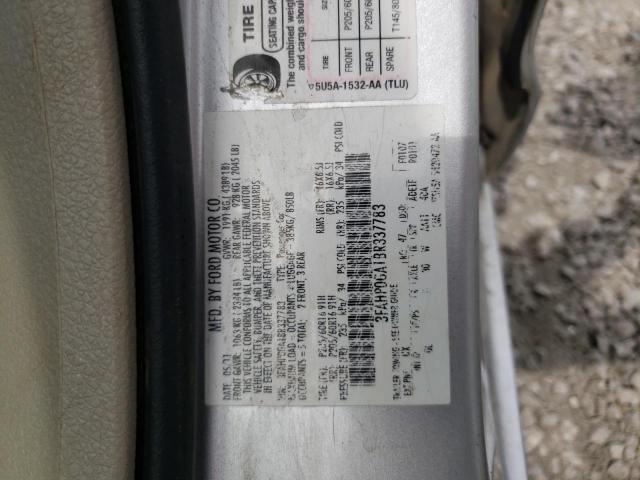 Photo 10 from auction – 2011 FORD FUSION S with VIN 3FAHP0GA1BR337783