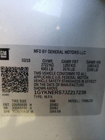 Photo 10 from auction – 2018 CADILLAC XT5 PREMIU with VIN 1GYKNERS7JZ217239